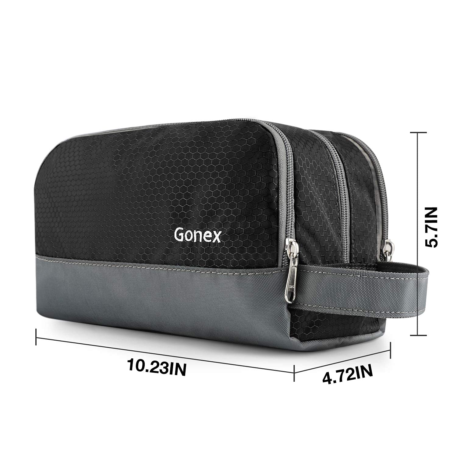 Travel Toiletry Bag Nylon, Gonex Dopp Kit Shaving Bag Toiletry Organizer Black : Beauty