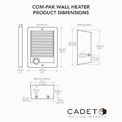 Cadet Com-Pak Electric Wall Heater Complete Unit