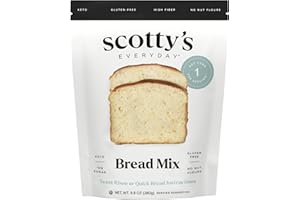 Scotty's Everyday -Keto Bread Low Carb Mix - 1g Net Carbs, 0g Added Sugar, Gluten-Free, High Fiber - No Nut Flours - 9.8oz, Pack of 1