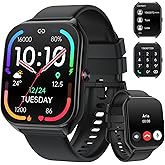 AI Smart Watch for Men Women with ChatGPT, 1000mAh Fitness Tracker 60-Day Standby Time, 1.96" HD SmartWatch with 200+ Sport Modes/Heart Rate/Sleep Monitor, IP68 Waterproof Pedometer for Android iOS