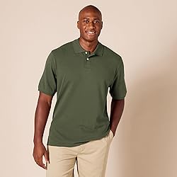Amazon Essentials Men's Regular-Fit Cotton Pique