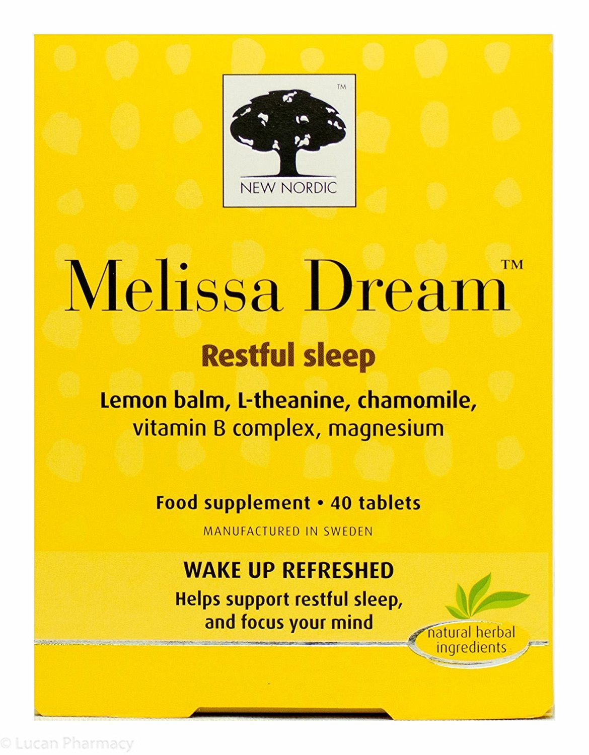 New Nordic Melissa Dream Restful Sleep 40 Tabs