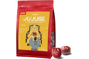 BINKAGO Juicy Jujube Dates 1.1LB/500g – Soft & Tearable Chinese Red Dates with Rich Flesh & Tiny Pit – Great for Snacks, Date Paste, Candied Use & Deep Processing