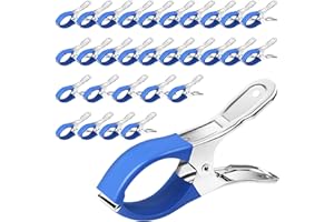 FCENDS Pool Cover Clips for Above Ground Pools, 30 Pcs 4.7 Inch Stainless Steel Pool Cover Clamps, Windproof Clips for Above Ground Pool Cover