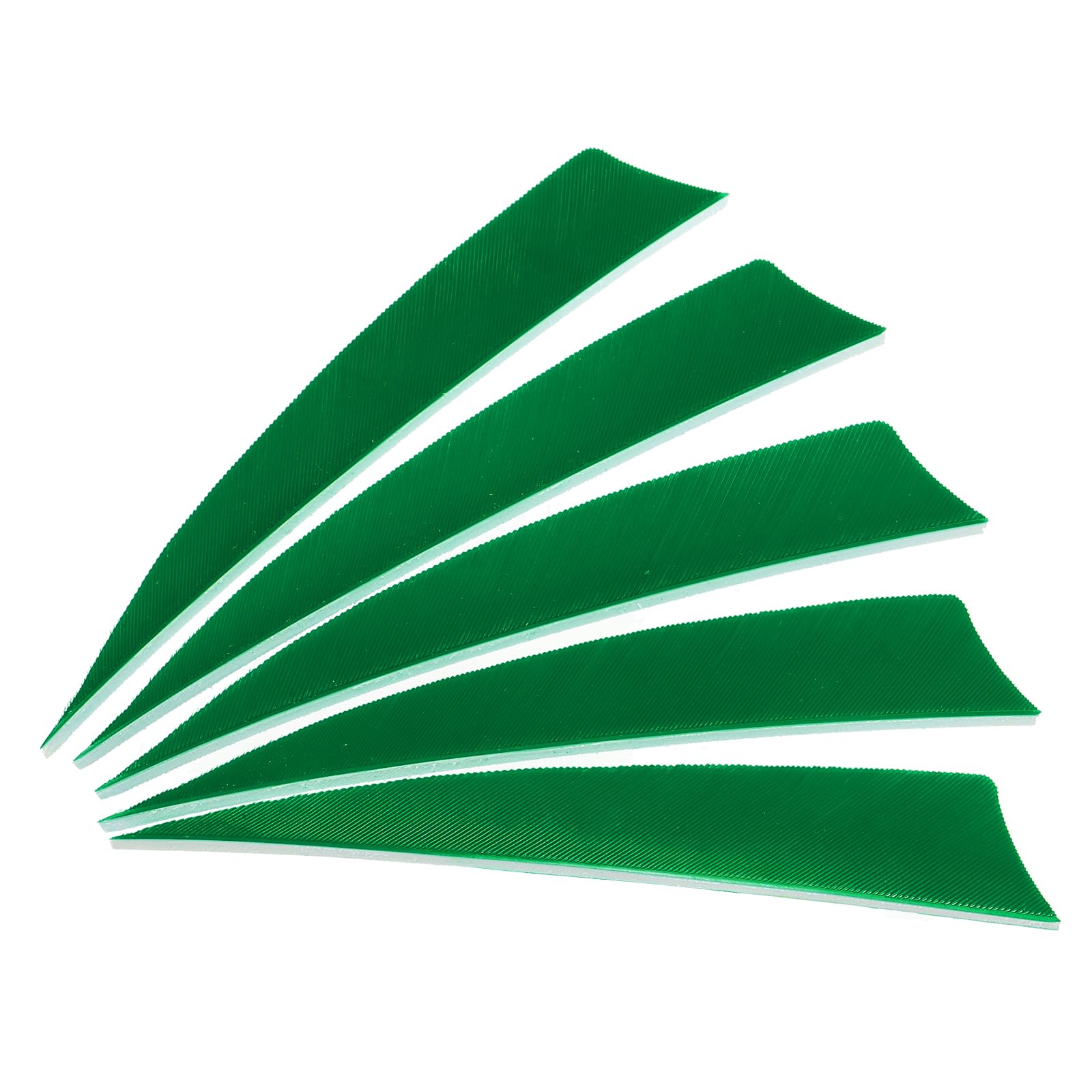 PATIKIL Arrows Vanes 50 Pack 4 Inch Arrow Turkey Feather Fletch Right Wing Fletching Green for DIY Target Shooting