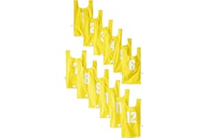 U.S. GAMES SYSTEMS, INC. US Games Numbered Nylon Pinnies, Youth Sizes, One Dozen