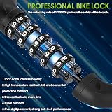 SPGOOD Bike Lock 830mm Heavy Duty 5-Digit Code Chain 14 Colors Dark Green view 4