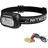Nitecore NU30 500 Lumen LED Rechargeable Headlamp with White and Red Beams