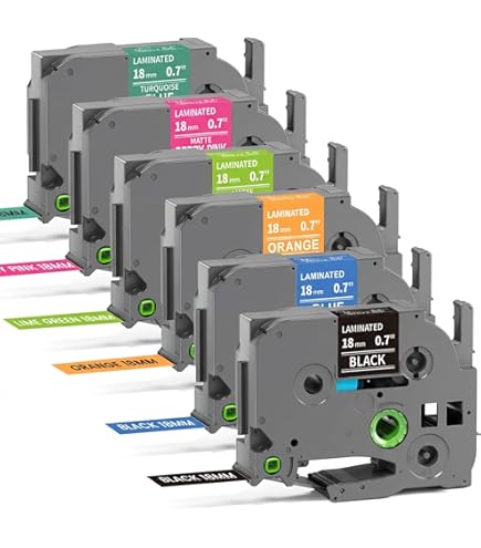 Amazon.com : Unismar Compatible for Brother TZe-B41 18mm 0.7
