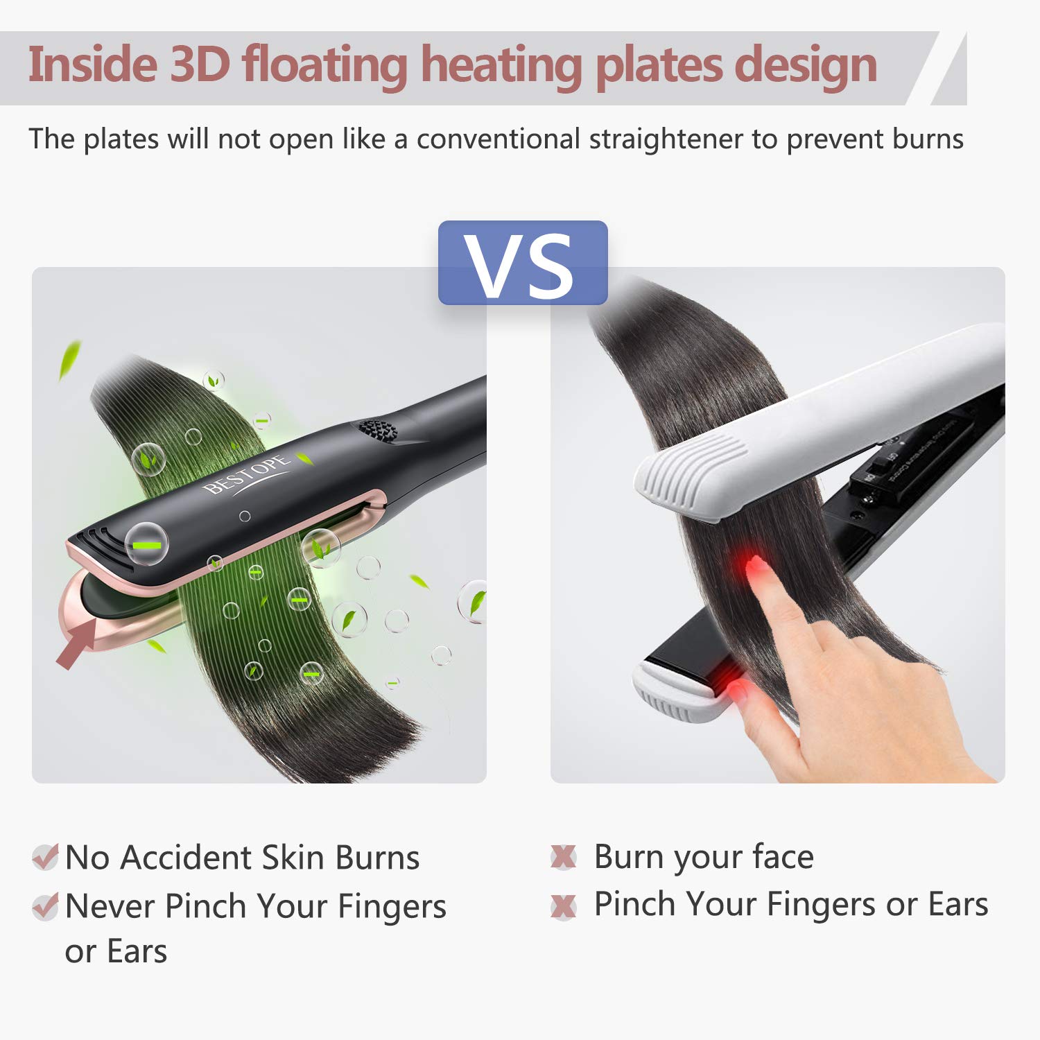 bestope 2 in 1 hair straightener