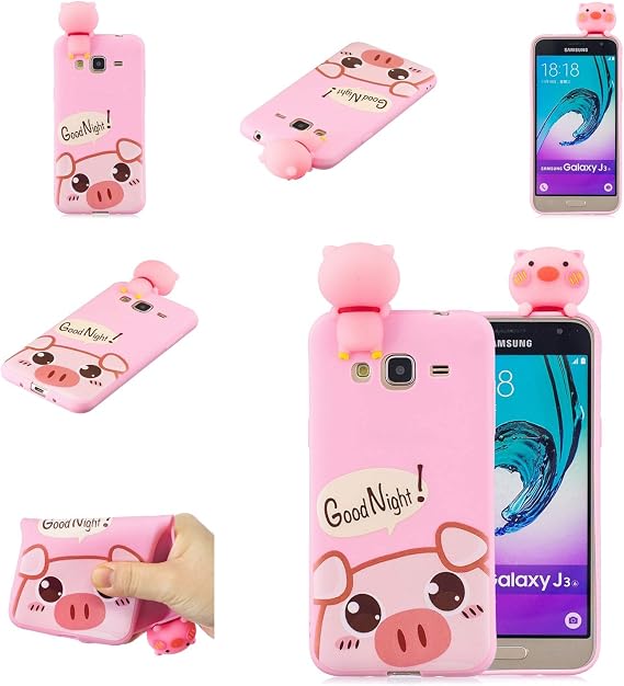 Amazon.com: Maoerdo - Carcasa para Samsung Galaxy J3 2016, diseño de  animales de gelatina, suave silicona TPU, delgada, antiarañazos, para  Samsung Galaxy J3 / J3 V/Amp Prime/J3 Sky/Express Prime