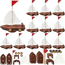 Hahafelt 24 Pack 3D Floating Ship Craft Kit, DIY