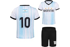 BDONDON Kids Soccer Jerseys for Boys & Girls Size 2-14 Years - Breathable Youth Soccer Football Training Outfits Gifts