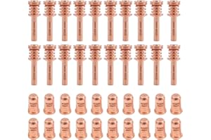 Lewan 20Pcs 420132 Electrode & 20Pcs 420134 Nozzle Tips Fit for Hypertherm PMX 30 AIR Plasma Cutting Torch Consumables