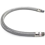 Viair 92804 18" Stainless Steel Braided Leader Hose without Check Valve