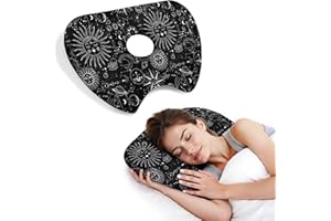 BVOKQUC Ear Piercing Pillow for Side Sleepers Pillows with Holes for Ear Pain,Donut Pillow for Ear Side Sleeping Pillow for Adults CNH Ear Pain Relief Pressure Sores Ear Pillow with Hole in Center