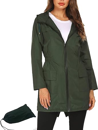 dark green waterproof jacket