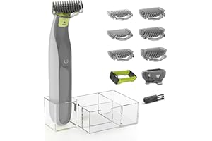 KIONCARE Guards Kit Plus for Philips Norelco OneBlade, with 1–6mm Guide Combs (6 Sizes), Replacement Body Comb, Protective Ca
