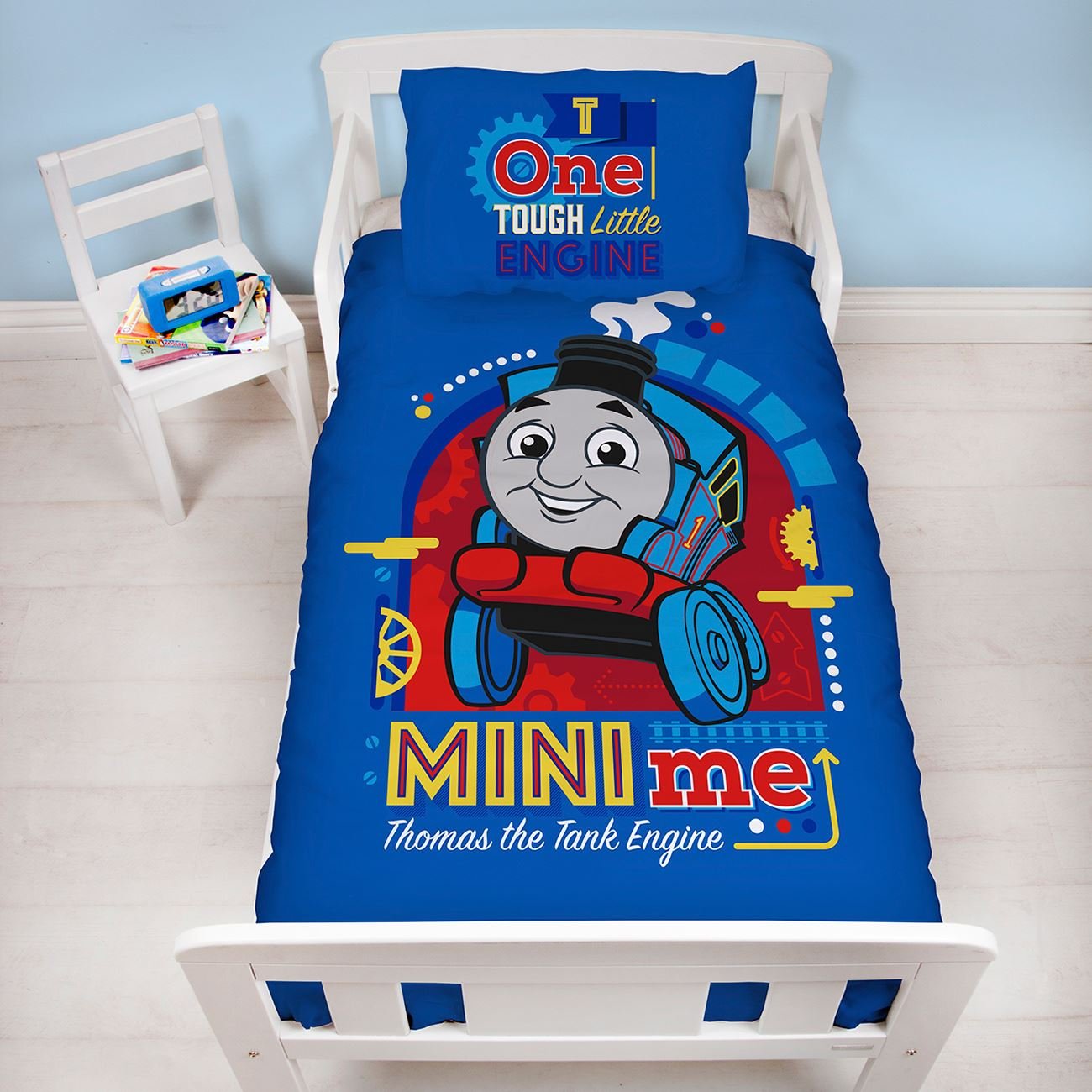 Thomas The Tank Engine Children’s Cot Bed Duvet Junior Toddler Bedding Duvet Cover | Chase, Marshal and Rubble Design