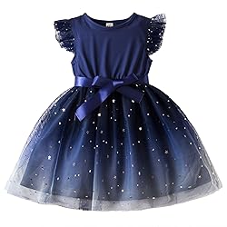 TTYAOVO Baby Sequin Star Princess Summer Casual
