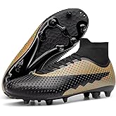 DREAM PAIRS Men's Firm Ground Soccer Cleats High-top Football Cleats FG/AG Professional Training Outdoor Lightweight Soccer Shoes
