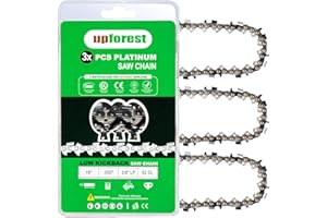 UPFOREST 3PC 18 Inch Chainsaw Chain for Oregon CS1500, 18" Chain Replacement for EGO CS1804 CS1800 Trilink Saw Chain CL15062X2TL2, Poulan Pro PR4218 /581562301 and More (91YNS62X3)