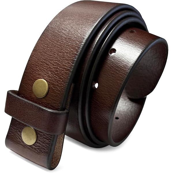 Real Leather Mens Belt Genuine Full Grain Buffalo Leather Belts for Men