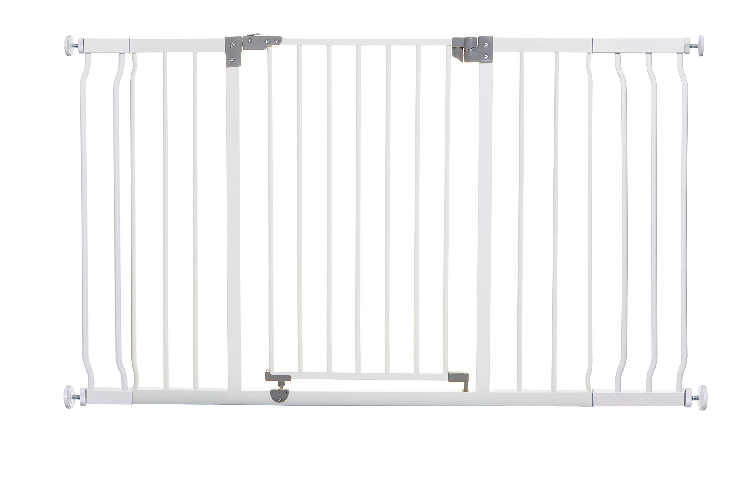 Dreambaby Liberty Safety Gate Set 1 gate + 2 Extensions fits 126 cm - 132.5 cm, White, G9502
