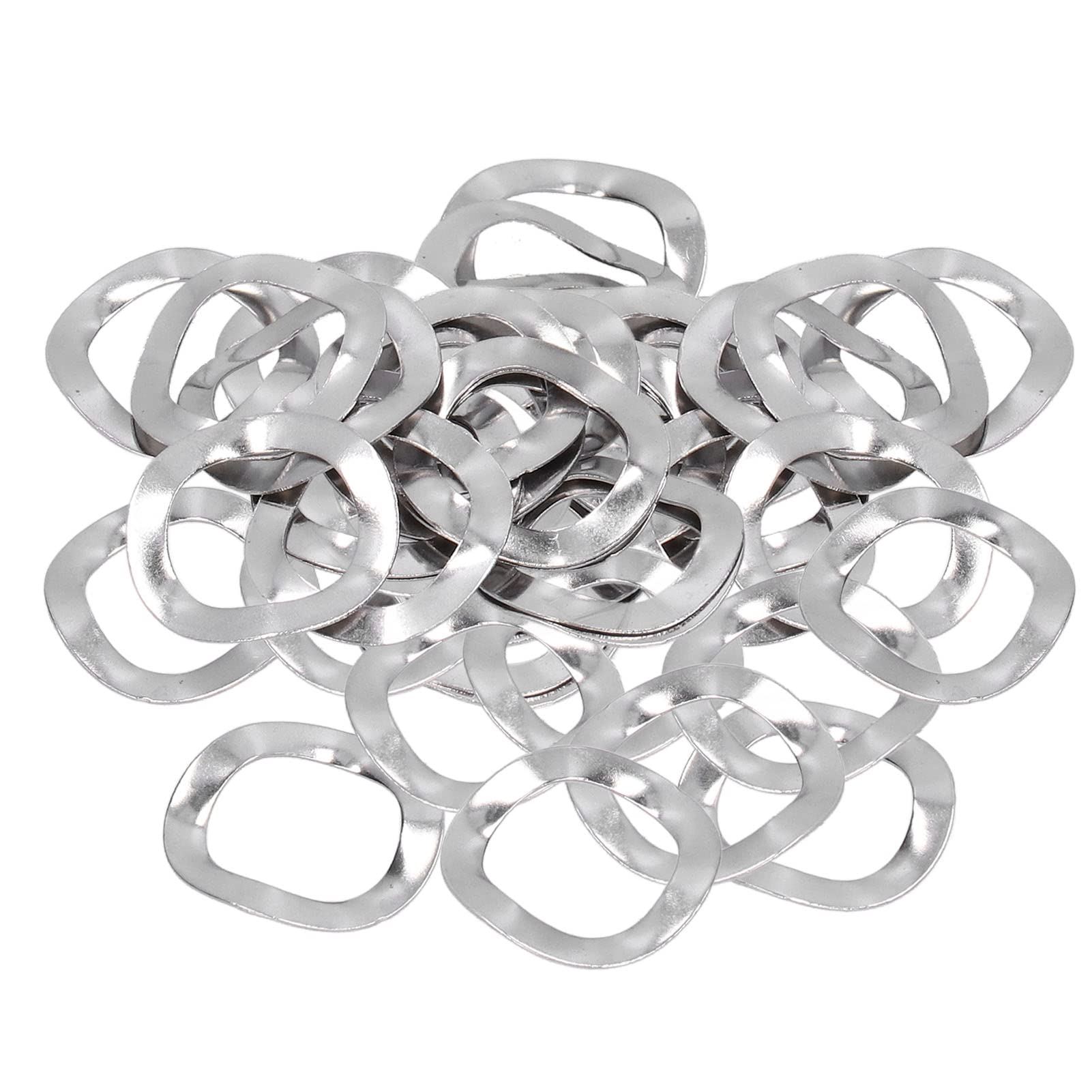 M12 Wave Washer,100 Pcs Stainless Steel Spring Washer Assortment Kit M12 A2-70 Compression Type Wavy Crinkle Spring Washers