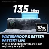 Insta360 X4 Motorcycle Bundle 8K 360 Camera 135 Min Battery 256GB Card view 7