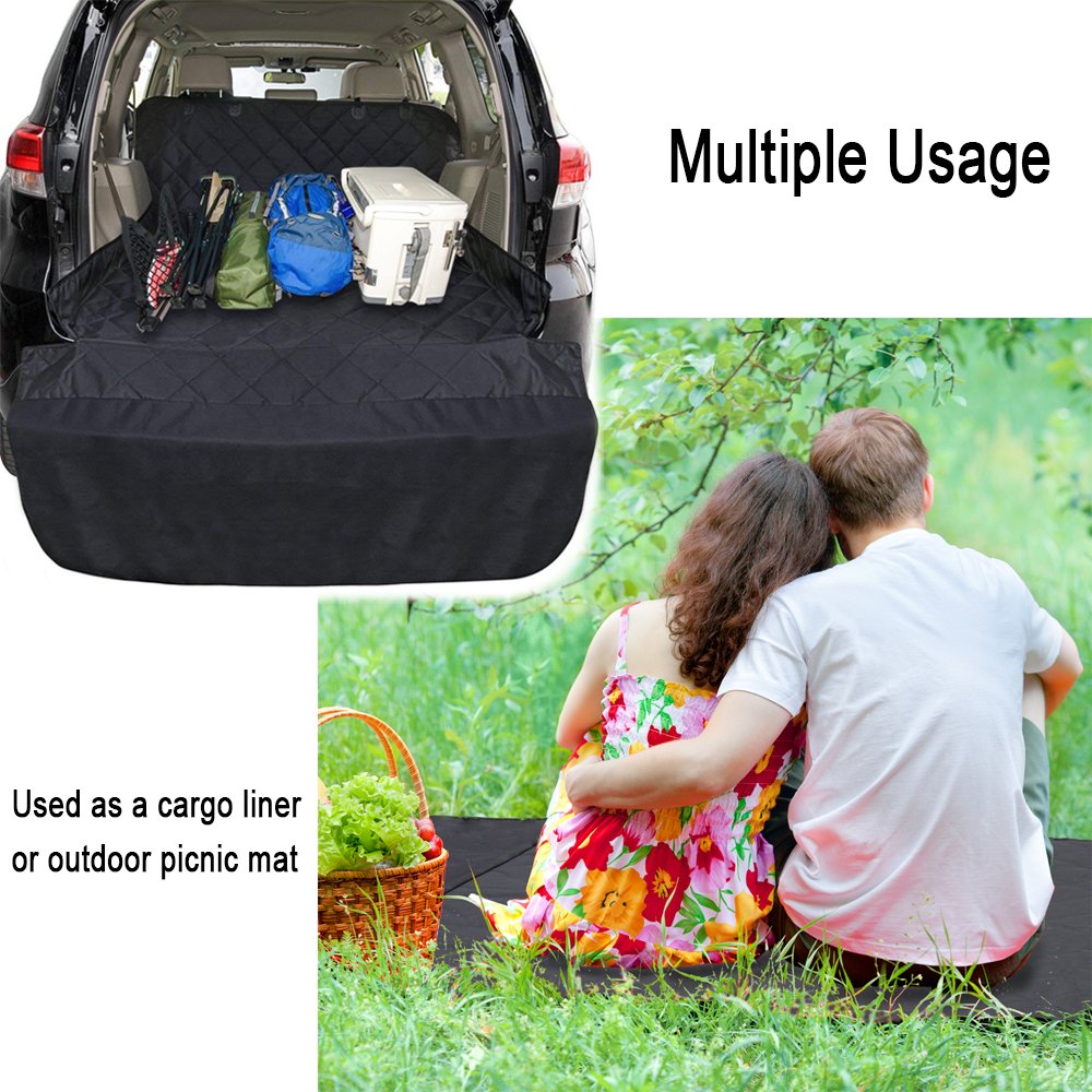 ledorr Dog Car Seat Cover, Trunk Cargo Liner, Universal Fit Pet Seat Cover for Cars, Trucks & SUVs, Waterproof Nonslip Washable Pet Mat