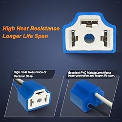 H4 Pigtail Socket Wiring Harness Headlight Plug