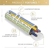 RAM Christmas Cylinder Gift Wrap Storage Bag with Handles PVC Clear Organiser view 6