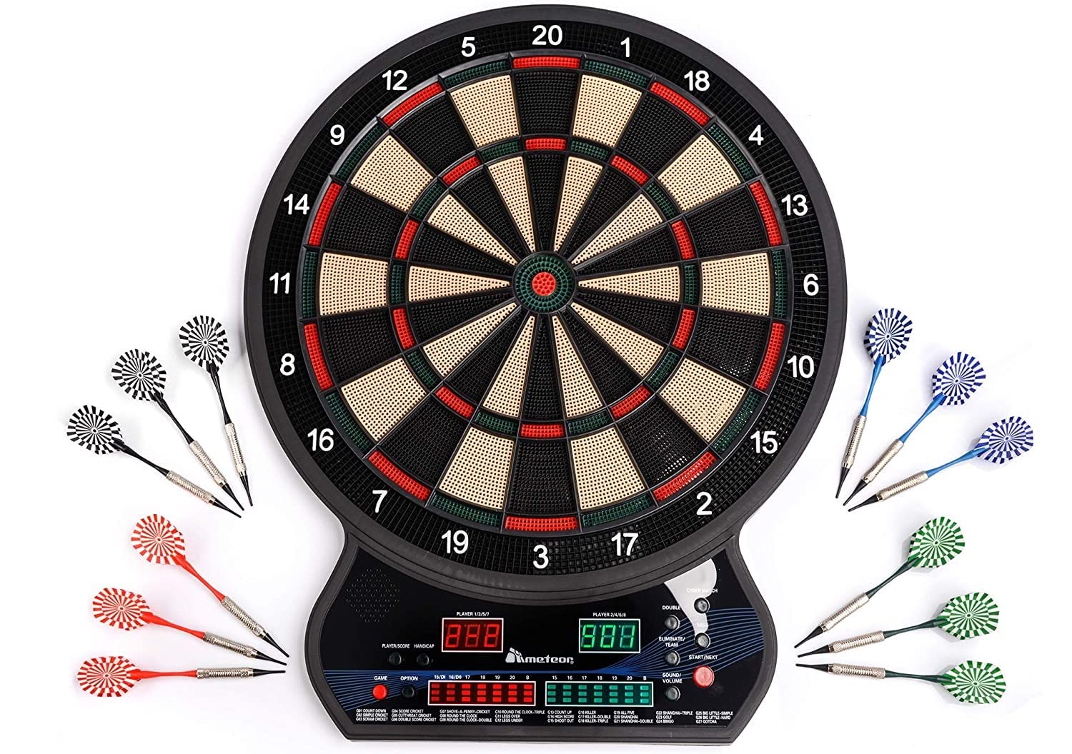 Dartboard Darts Set (Electric 4 LED)