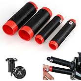 Universal Silicone Handlebar &amp; Brake Lever Grip Covers with Handlebar End Caps, Ergonomic Non-Slip Wrap-Around Motorcycle Grips for Dirt Bike, E-Bike, Scooter