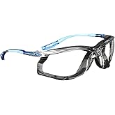 3M Safety Glasses, Virtua CCS Protective Eyewear 11872, Removable Foam Gasket, Clear Anti-Fog Lenses, Corded Ear Plug Control