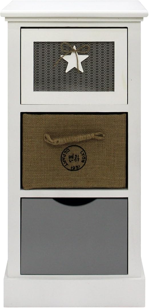 Rebecca Mobili Nachtkastchen In Weiss Beige Grau Nachttisch Mit 3 Schubladen Modern Holz Schlafzimmer Kinderzimmer Bad Hauseinrichtung Masse 69 X 34 X 29 Cm Hxlxb Art Re6124 Amazon De Kuche Haushalt