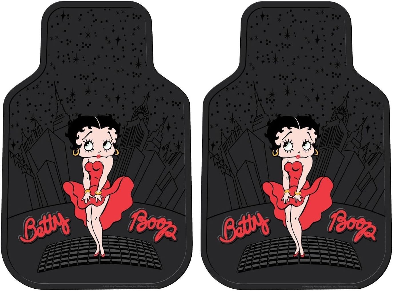 Rubber Front Floor Mats Betty Boop Ny New York City Sky Line