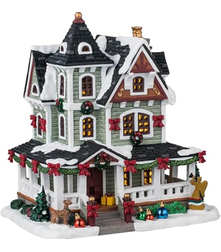 Lemax White Christmas Beleuchtetes Gebäude - Weihnachtsdorf Dekoration 2024