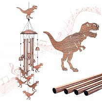 MorningRo 2 Pcs Dinosaur Metal Garden Stake Decorative