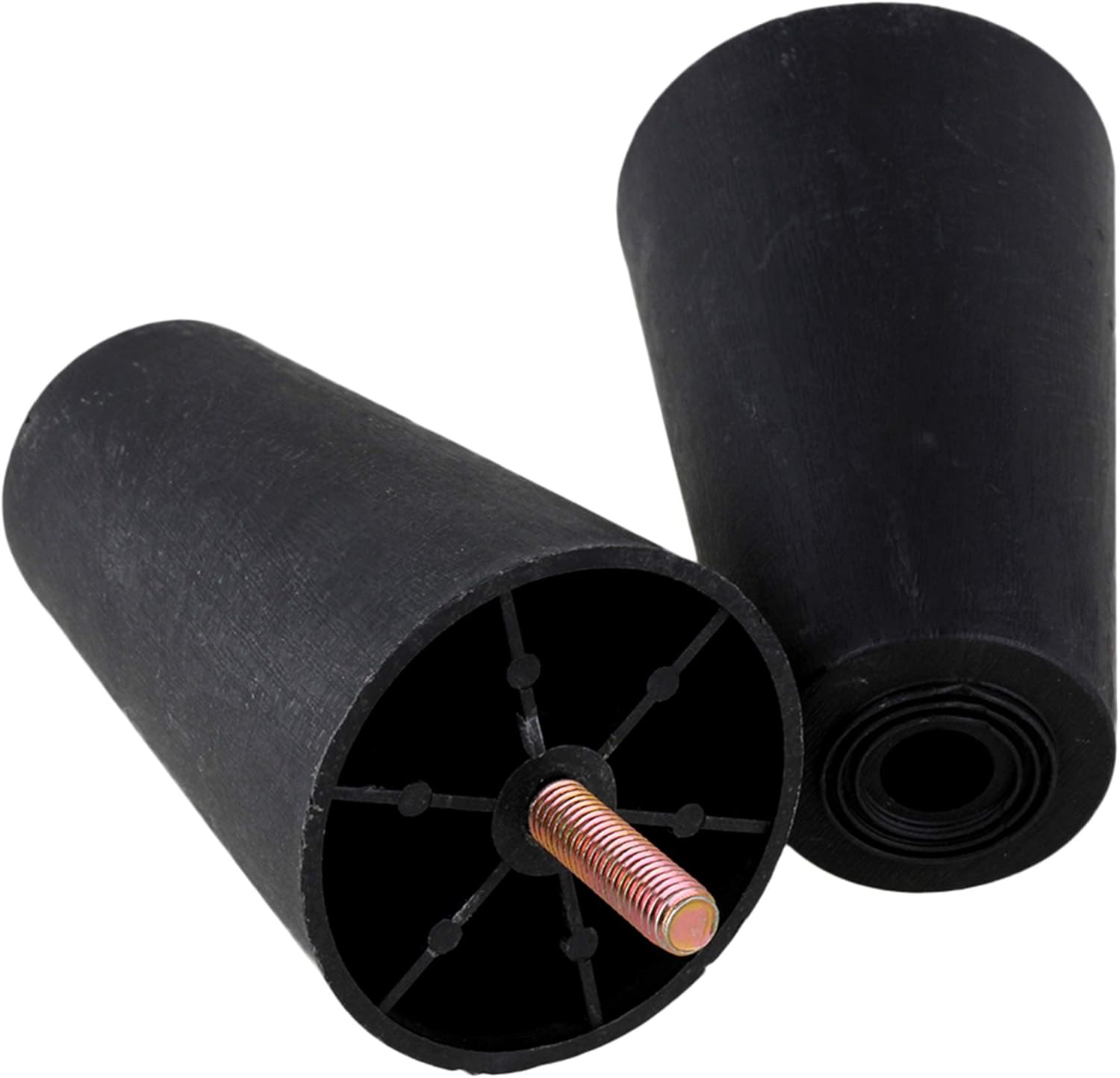 SHANOER Sofa Legs for Furniture Repair Desk Couch Bed Replacement Feet 40x60x100mm Balck Pack of 4, Black - Image 3