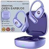 Raycon Essential Open Ear Earbuds – Open Ear Headphones, Earbuds Wireless Bluetooth, Sweat & Water-Resistant Earphones, Running Headphones with Ultra-Lightweight Design, 36 Hours Battery Life (Purple)