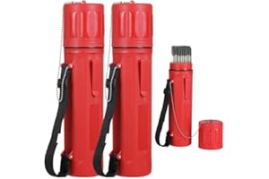 BildeeMait 2 Pack 14"" Welding Electrode Rod Storage Container, 4 x 4 x 14 Inch Airtight Tube Holder with Carry Strap Garage 