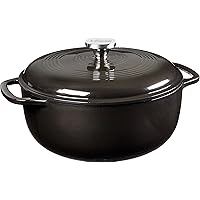 Lodge EC6D18 Midnight Chrome Dutch Oven, 6 Quart, Chrome