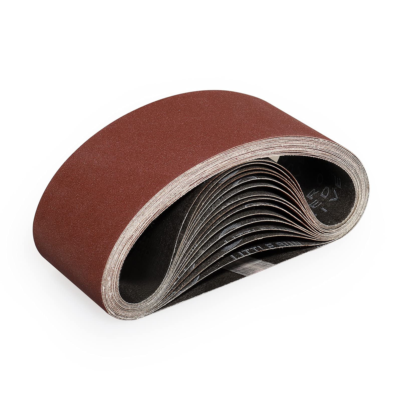 Sruhrak 75X457mm Abrasive Sanding Belt Set - 15 Pack 240 Grits Sandpaper Belts for Portable Belt Sander