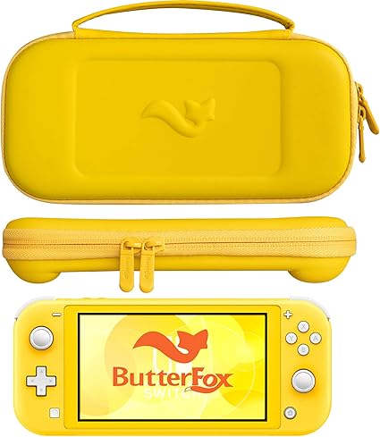 Amazon Co Jp Butterfox ウルトラスリムキャリーケース 任天堂スイッチライト用 ゲーム9個とマイクロsdカードホルダー2個 イエロー パソコン 周辺機器
