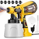 Paint Sprayer for House Painting, 1000W Electric Spray Paint Gun | 47 oz Container, 6 Nozzles, 3 Patterns, Easy to Clean &amp; Use for House Painting, Furniture, Cabinets, Walls, Fences