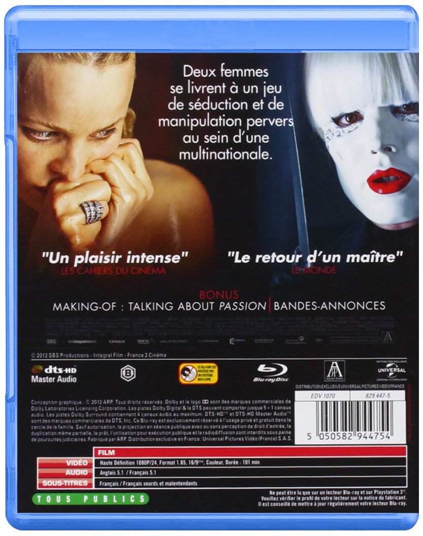 Passion Blu Ray 本 通販 Amazon