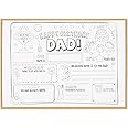 CJ&M Happy Birthday Dad Coloring Page | All About Dad Fill In Template | Father’s Birthday Activity | Dad’s Birthday Card for Kids.Perfect craft gift from kids for Father’s Birthday.