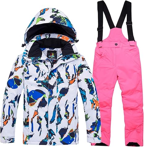 Amazon Co Jp ボーイズ 女の子 スキーウェア ジュニア スノーボードウェア 上下セット キッズ 子供用 ホーム キッチン